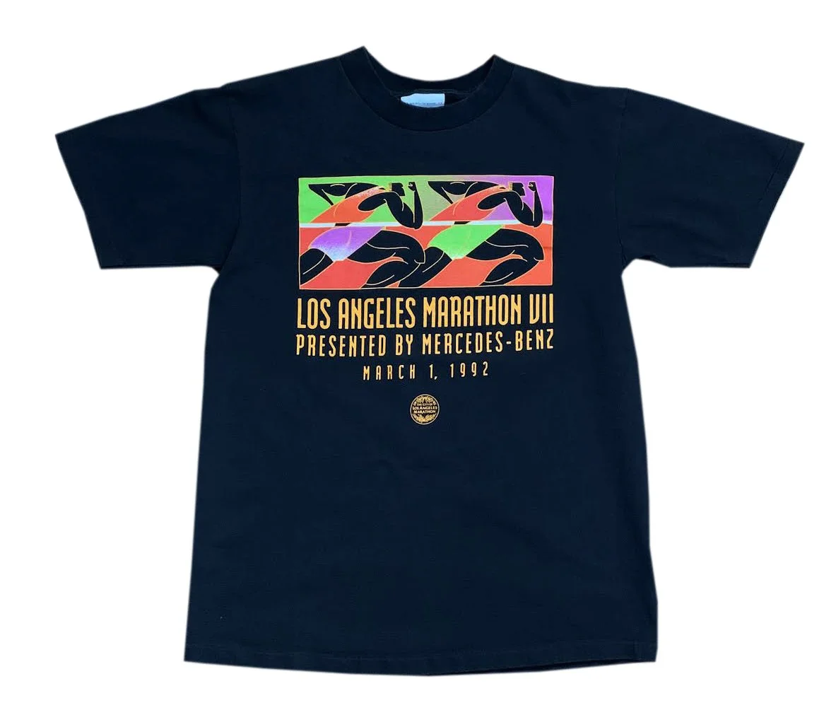 Vintage Los Angeles Marathon VII 1992 T Shirt (Size XL, Fits